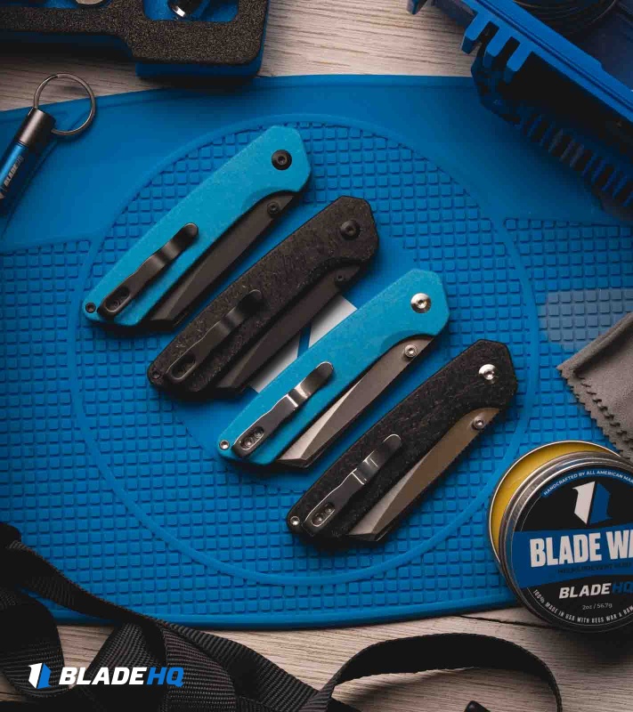 Kizer Cutlery Madrac  Button Lock Knife Cosmos Black FatCarbon (3" Satin)